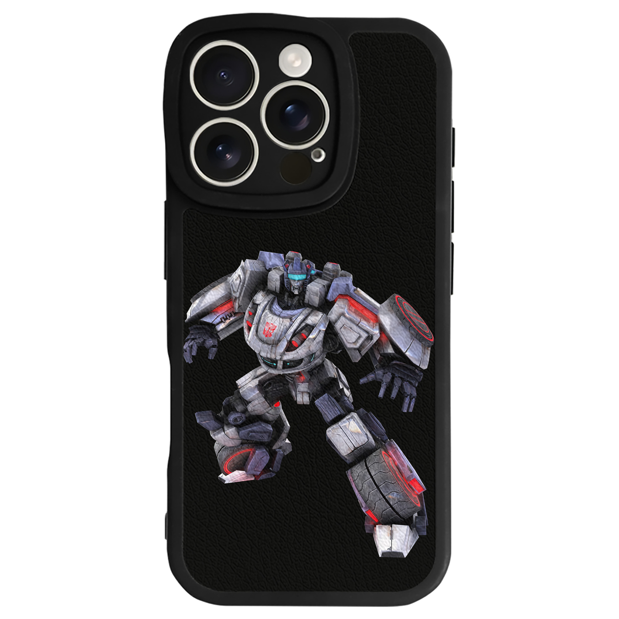 （画像用） Transformers トランスフォーマー 【iPhone 16シリーズ対応】シリコンスマホケース（レザー調） 材質：シリコン